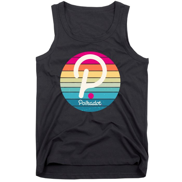 Vintage Polkadot Crypto Currency Logo Tank Top