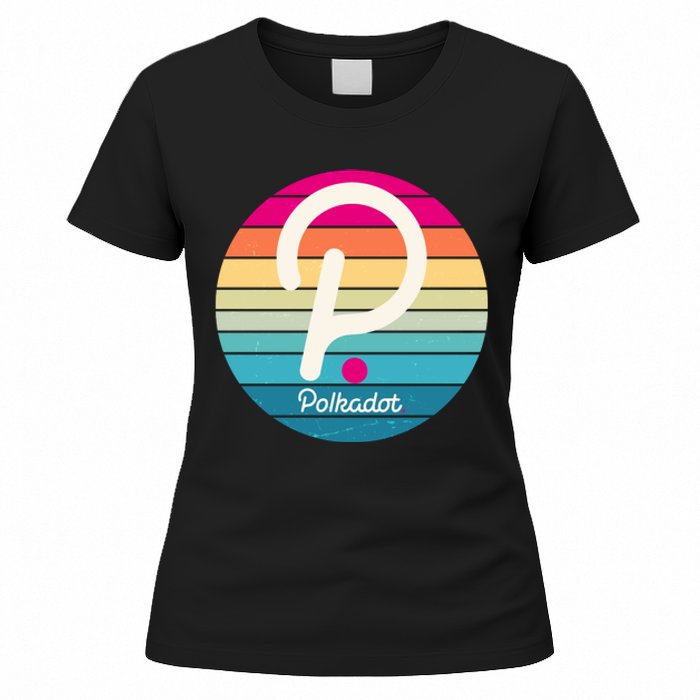 Vintage Polkadot Crypto Currency Logo Women's T-Shirt