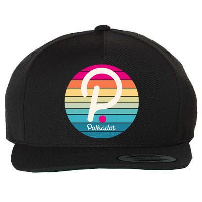 Vintage Polkadot Crypto Currency Logo Wool Snapback Cap