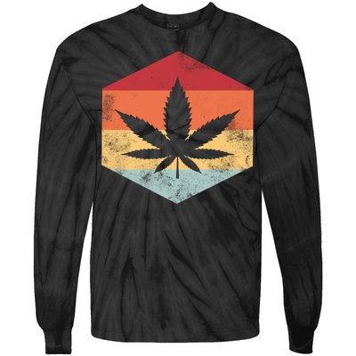 Vintage Pot head Tie-Dye Long Sleeve Shirt