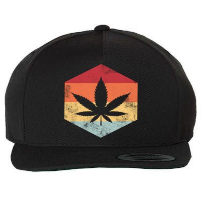 Vintage Pot head Wool Snapback Cap