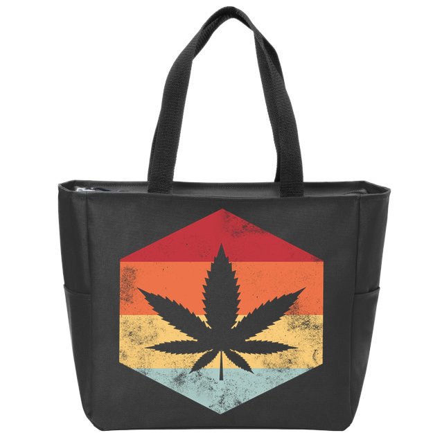 Vintage Pot head Zip Tote Bag