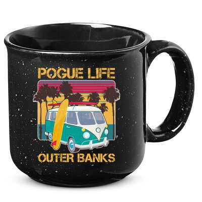 Vintage Pouge Life Outer Bank Beach 15oz Campfire Ceramic Mug