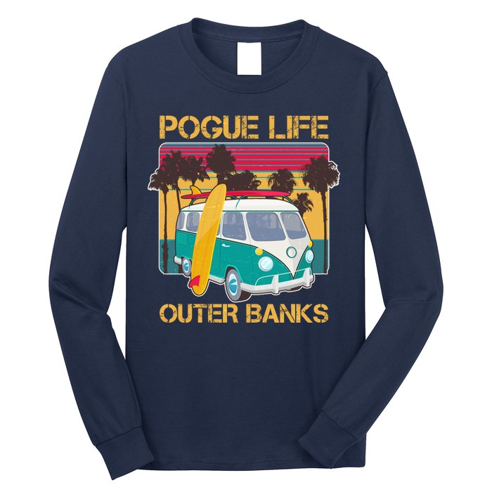 Vintage Pouge Life Outer Bank Beach Long Sleeve Shirt