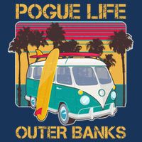 Vintage Pouge Life Outer Bank Beach T-Shirt