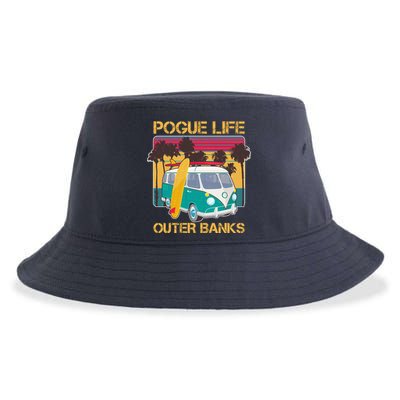 Vintage Pouge Life Outer Bank Beach Sustainable Bucket Hat