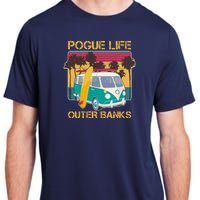 Vintage Pouge Life Outer Bank Beach Adult ChromaSoft Performance T-Shirt