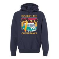 Vintage Pouge Life Outer Bank Beach Premium Hoodie