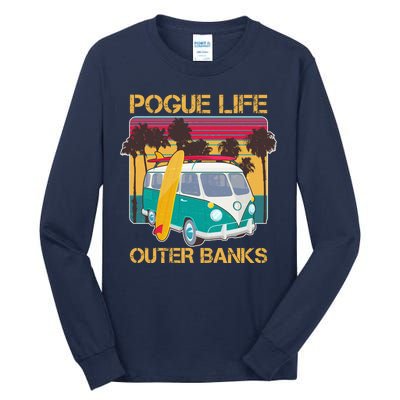 Vintage Pouge Life Outer Bank Beach Tall Long Sleeve T-Shirt