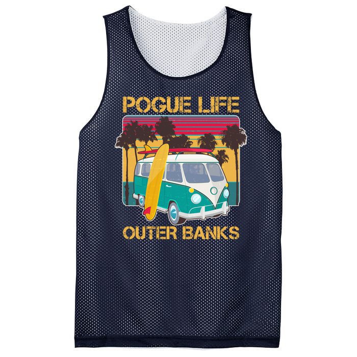 Vintage Pouge Life Outer Bank Beach Mesh Reversible Basketball Jersey Tank