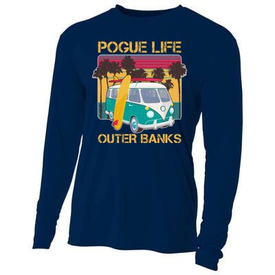 Vintage Pouge Life Outer Bank Beach Cooling Performance Long Sleeve Crew