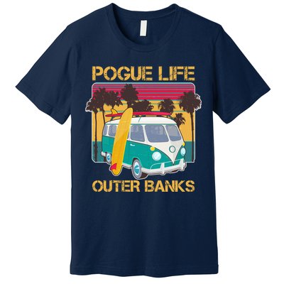 Vintage Pouge Life Outer Bank Beach Premium T-Shirt