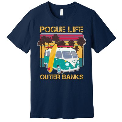 Vintage Pouge Life Outer Bank Beach Premium T-Shirt