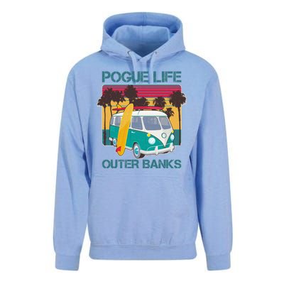 Vintage Pouge Life Outer Bank Beach Unisex Surf Hoodie