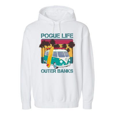 Vintage Pouge Life Outer Bank Beach Garment-Dyed Fleece Hoodie