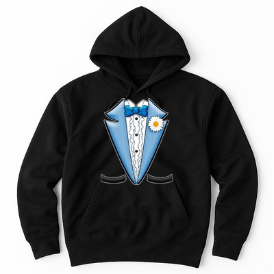 Vintage Powder Blue Suit Tuxedo Costume Hoodie