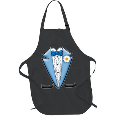 Vintage Powder Blue Suit Tuxedo Costume Apron