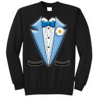 Vintage Powder Blue Suit Tuxedo Costume Sweatshirt