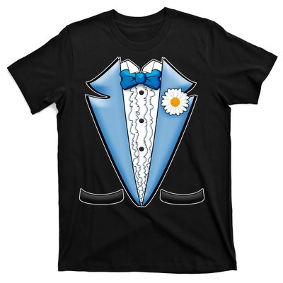 Vintage Powder Blue Suit Tuxedo Costume T-Shirt