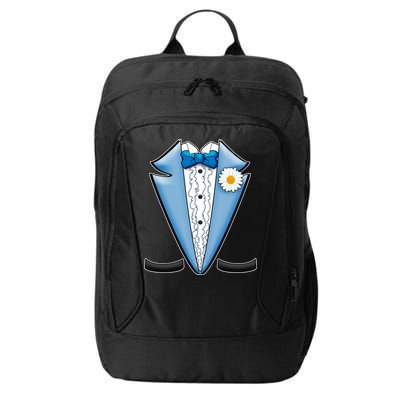 Vintage Powder Blue Suit Tuxedo Costume City Backpack