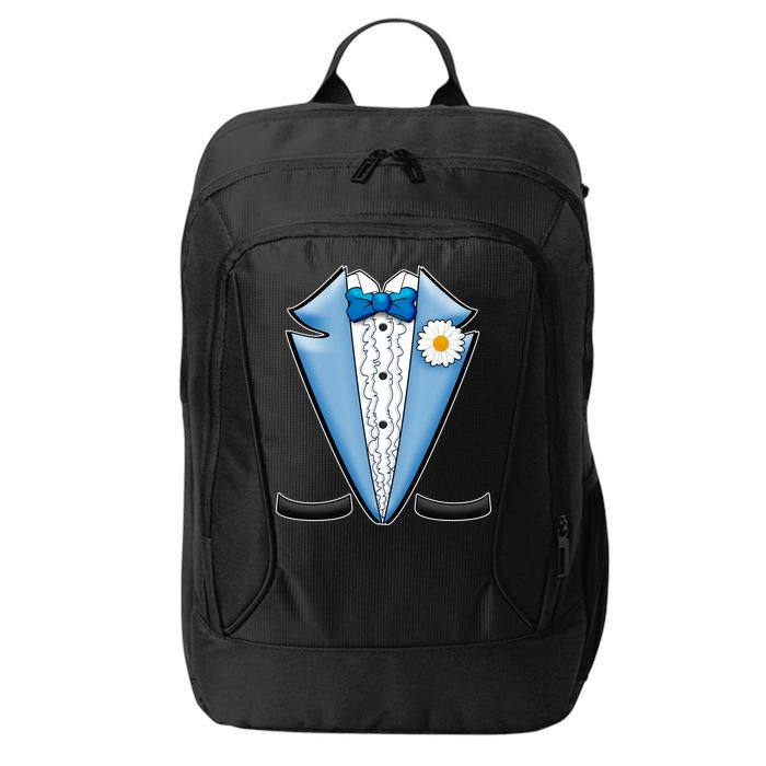 Vintage Powder Blue Suit Tuxedo Costume City Backpack