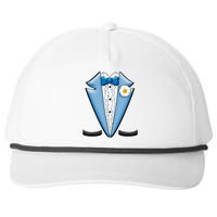 Vintage Powder Blue Suit Tuxedo Costume Snapback Five-Panel Rope Hat