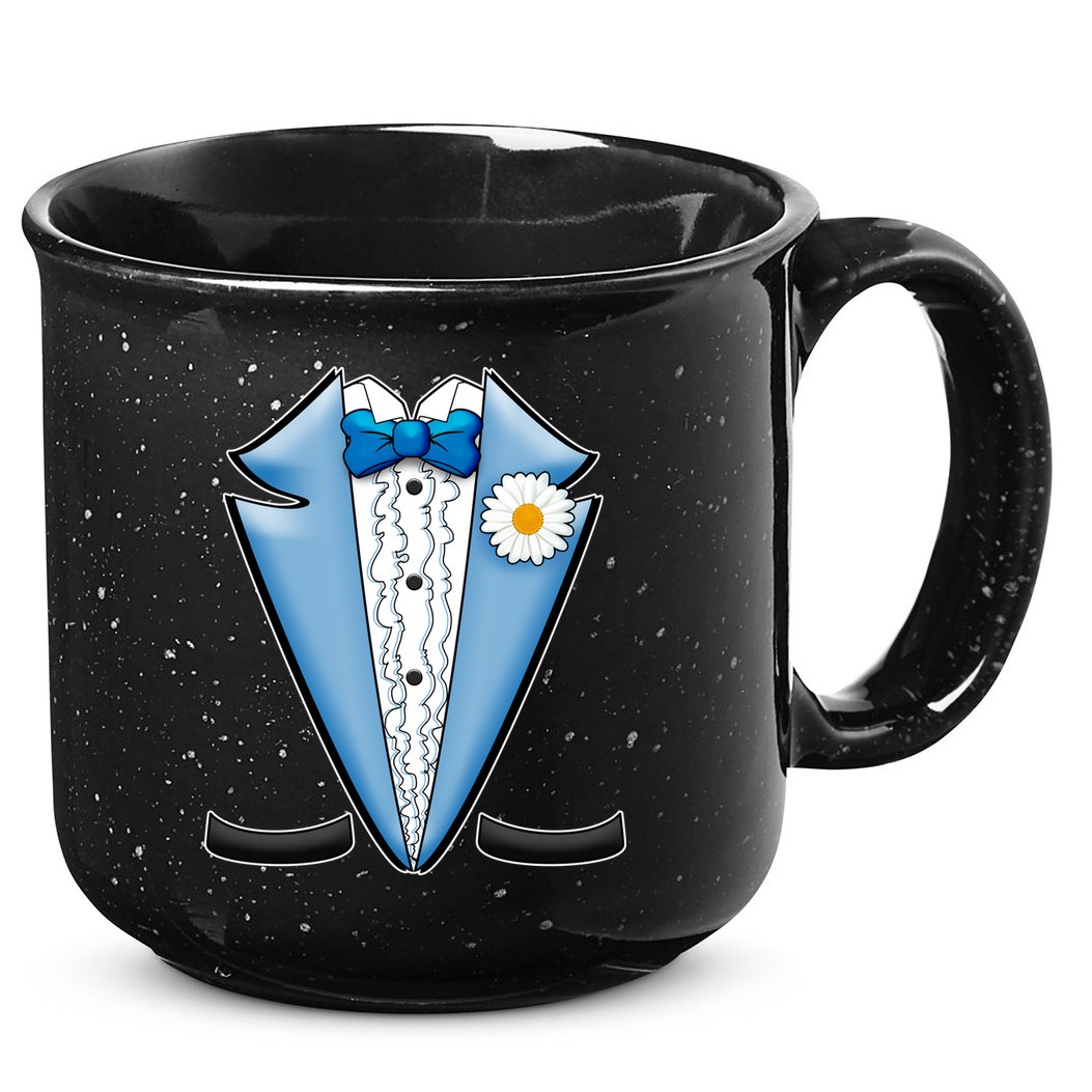 Vintage Powder Blue Suit Tuxedo Costume 15oz Campfire Ceramic Mug
