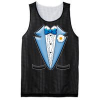 Vintage Powder Blue Suit Tuxedo Costume Mesh Reversible Basketball Jersey Tank