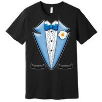 Vintage Powder Blue Suit Tuxedo Costume Premium T-Shirt