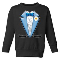 Vintage Powder Blue Suit Tuxedo Costume Toddler Sweatshirt