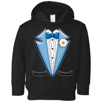 Vintage Powder Blue Suit Tuxedo Costume Toddler Hoodie