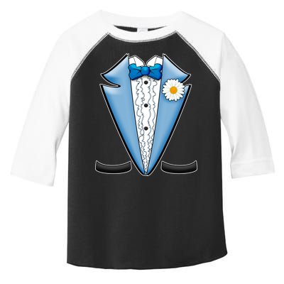 Vintage Powder Blue Suit Tuxedo Costume Toddler Fine Jersey T-Shirt