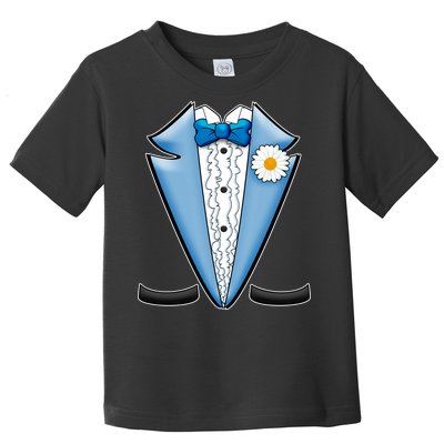 Vintage Powder Blue Suit Tuxedo Costume Toddler T-Shirt