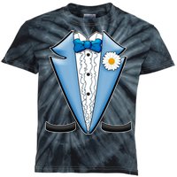 Vintage Powder Blue Suit Tuxedo Costume Kids Tie-Dye T-Shirt