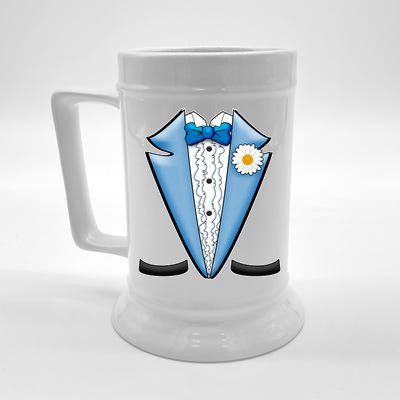 Vintage Powder Blue Suit Tuxedo Costume Beer Stein