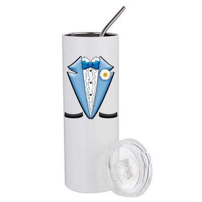 Vintage Powder Blue Suit Tuxedo Costume Stainless Steel Tumbler