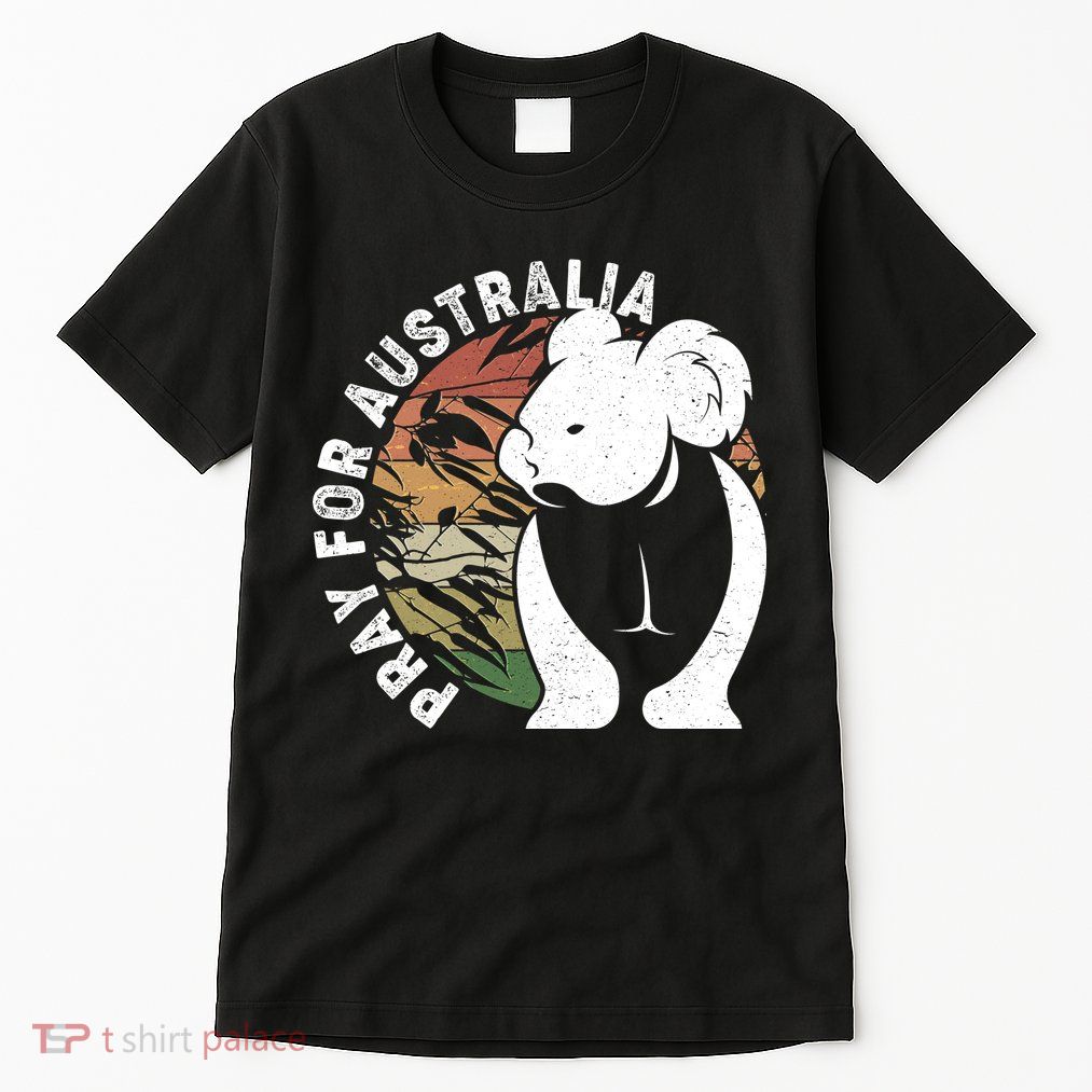 Vintage Pray For Australia Koala Tall T-Shirt