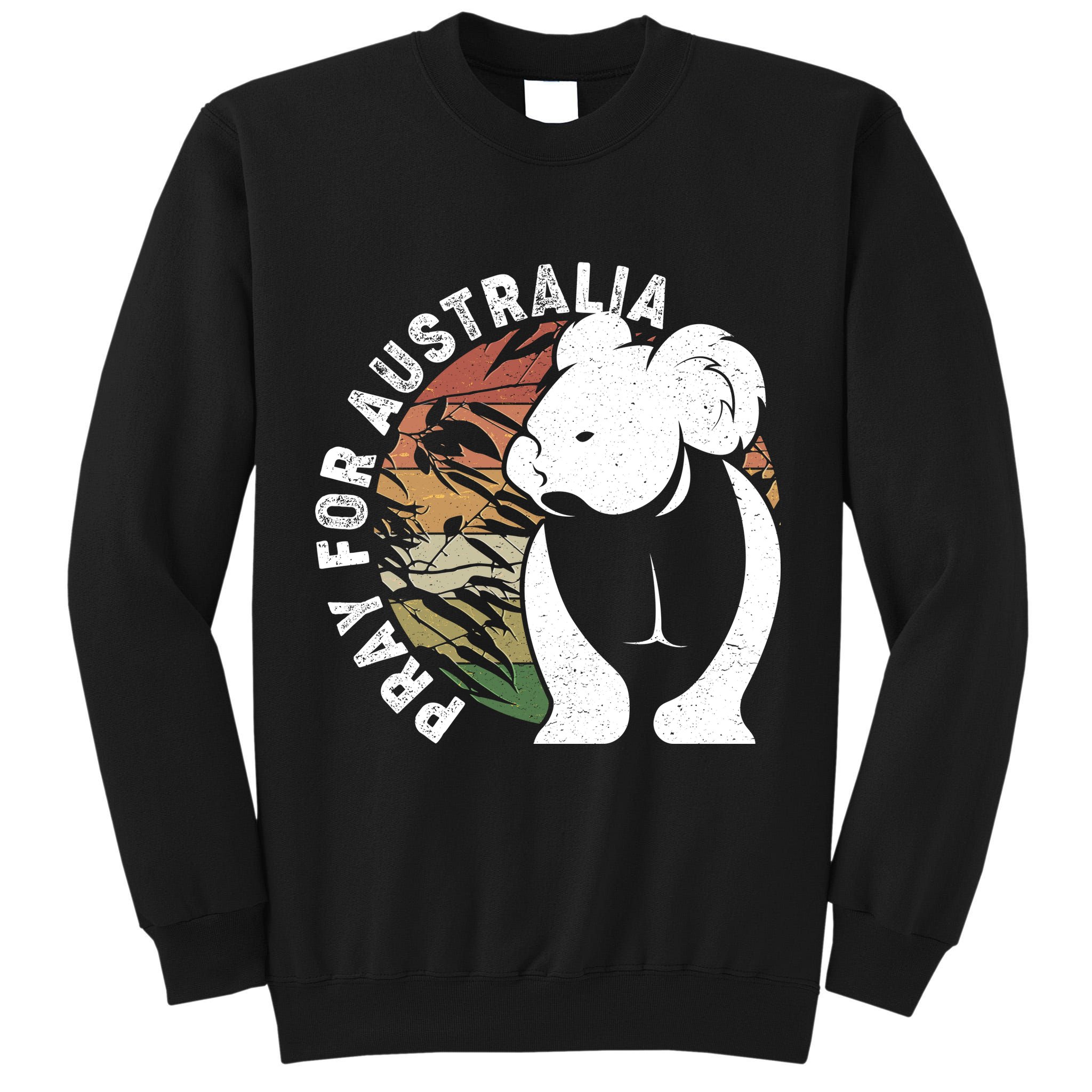 Vintage Pray For Australia Koala Tall Sweatshirt
