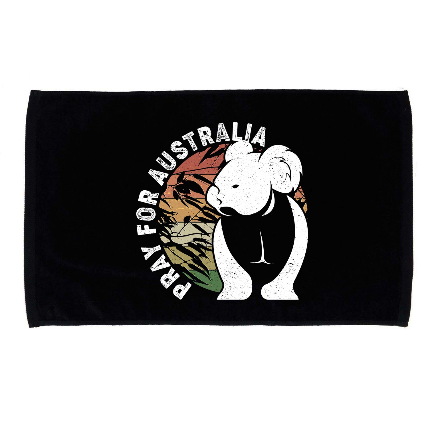Vintage Pray For Australia Koala Microfiber Hand Towel