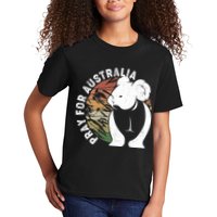 Vintage Pray For Australia Koala Kids T-Shirt