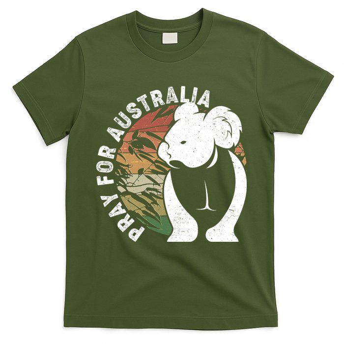 Vintage Pray For Australia Koala T-Shirt
