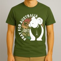Vintage Pray For Australia Koala T-Shirt