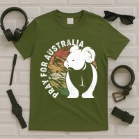 Vintage Pray For Australia Koala T-Shirt