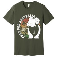 Vintage Pray For Australia Koala Premium T-Shirt
