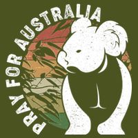 Vintage Pray For Australia Koala Premium T-Shirt