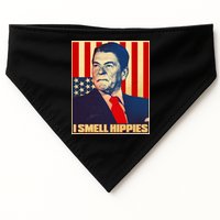 Vintage President Reagan I Smell Hippies USA-Made Doggie Bandana