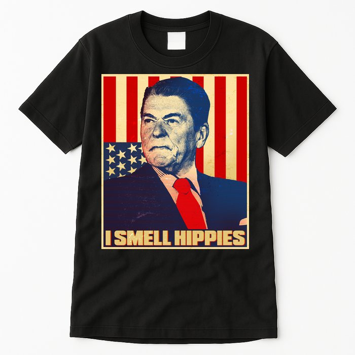 Vintage President Reagan I Smell Hippies Tall T-Shirt