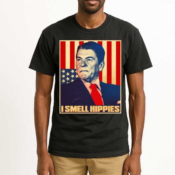 Vintage President Reagan I Smell Hippies Tall T-Shirt