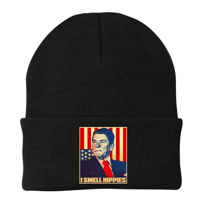 Vintage President Reagan I Smell Hippies Beanie