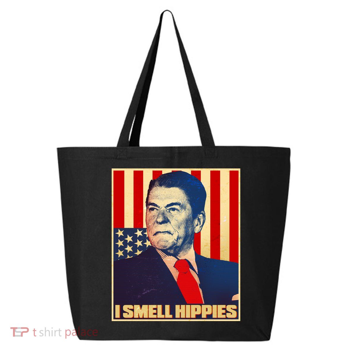 Vintage President Reagan I Smell Hippies 25L Jumbo Tote